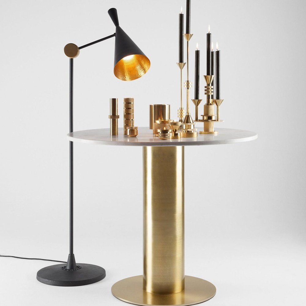 Product photograph of Tom Dixon Beat Floor Lamp Black Black from Olivia's.