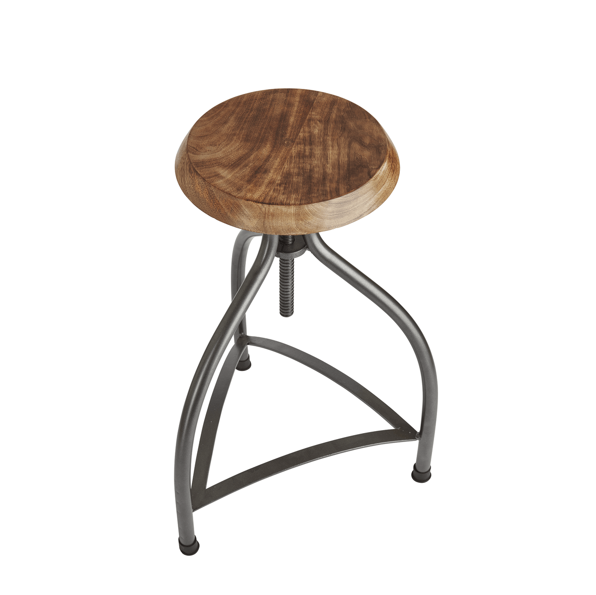 Product photograph of Industville Cooper Solid Wood Metal Adjustable Bar Stool - 34 Inch from Olivia's.