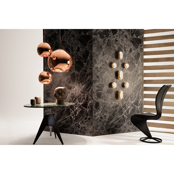 Product photograph of Tom Dixon Copper Pendant Copper Wide Led Copper Round Wide from Olivia's.