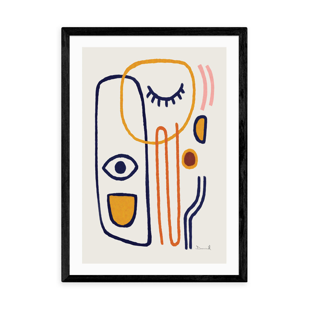 Product photograph of Feel Good By Dan Hobday - A3 Black Framed Art Print from Olivia's.
