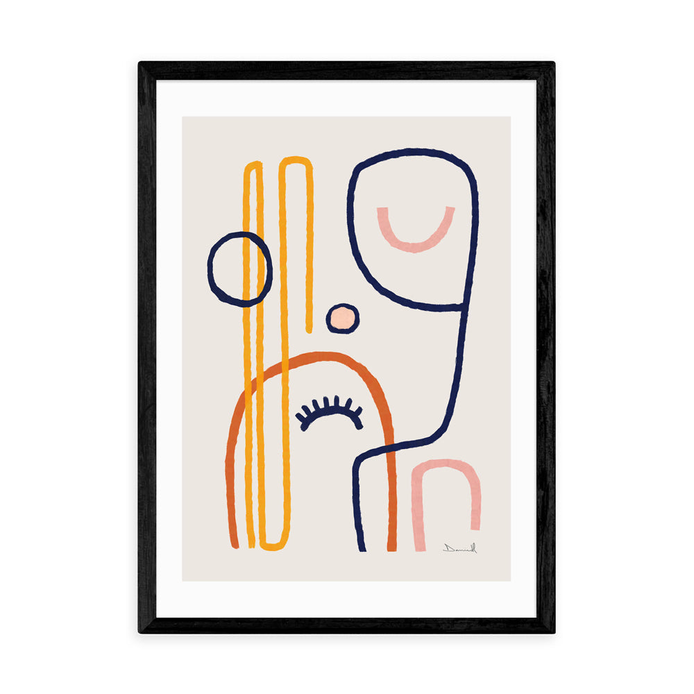 Product photograph of Feel Good Ii By Dan Hobday - A3 Black Framed Art Print from Olivia's.