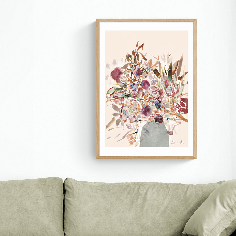 Product photograph of Blossoms By Dan Hobday - A1 Oak Framed Art Print from Olivia's