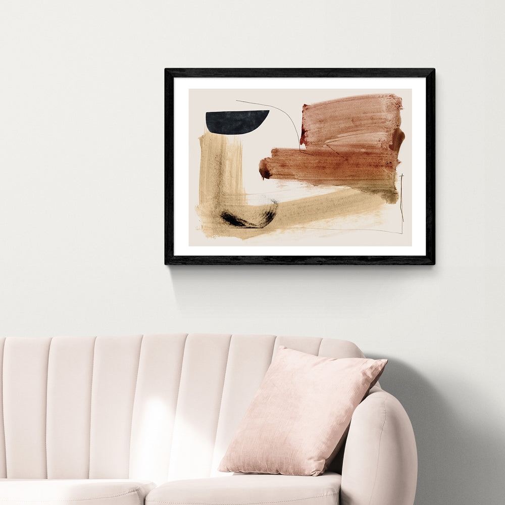 Product photograph of Mind By Dan Hobday - A2 Black Framed Art Print from Olivia's