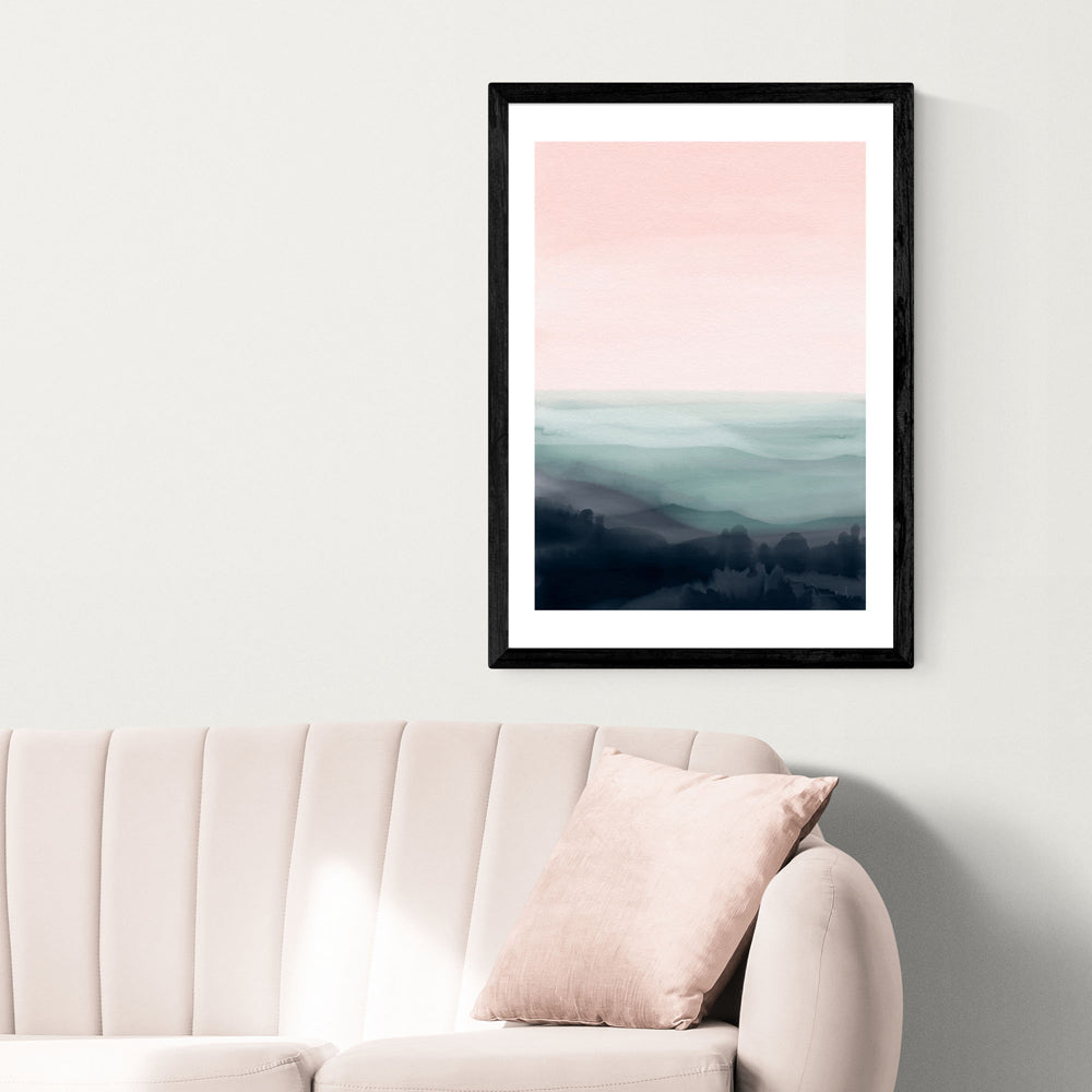 Product photograph of Morning By Dan Hobday By Dan Hobday - A2 Black Framed Art Print from Olivia's.