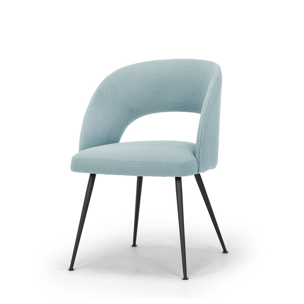Product photograph of Olivia S Millbridge Duck Egg Blue Dining Chair from Olivia's.
