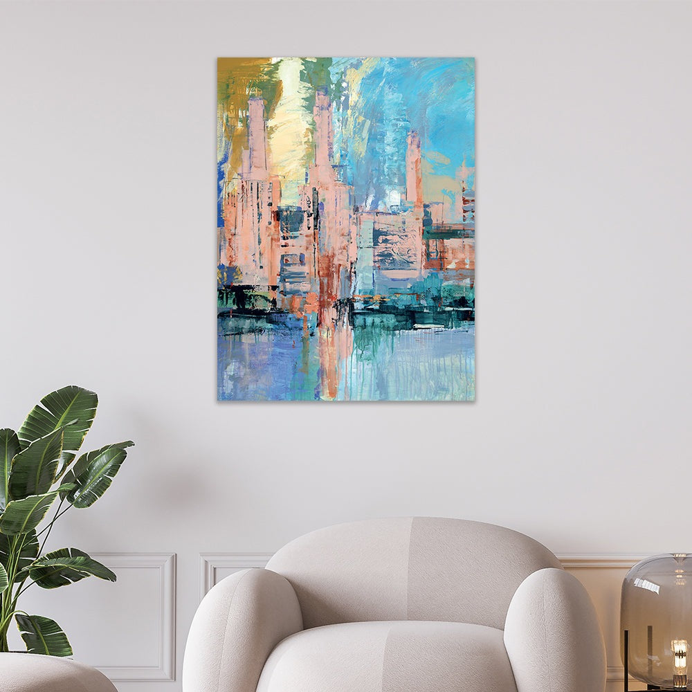 Product photograph of The Art Group Joanne Last Pink Power Canvas Print Large from Olivia's.