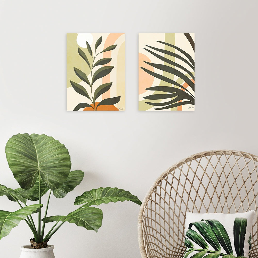 Product photograph of The Art Group Dominique Vari Earthy Tropical Foliage Iv Canvas 40x50cm from Olivia's.