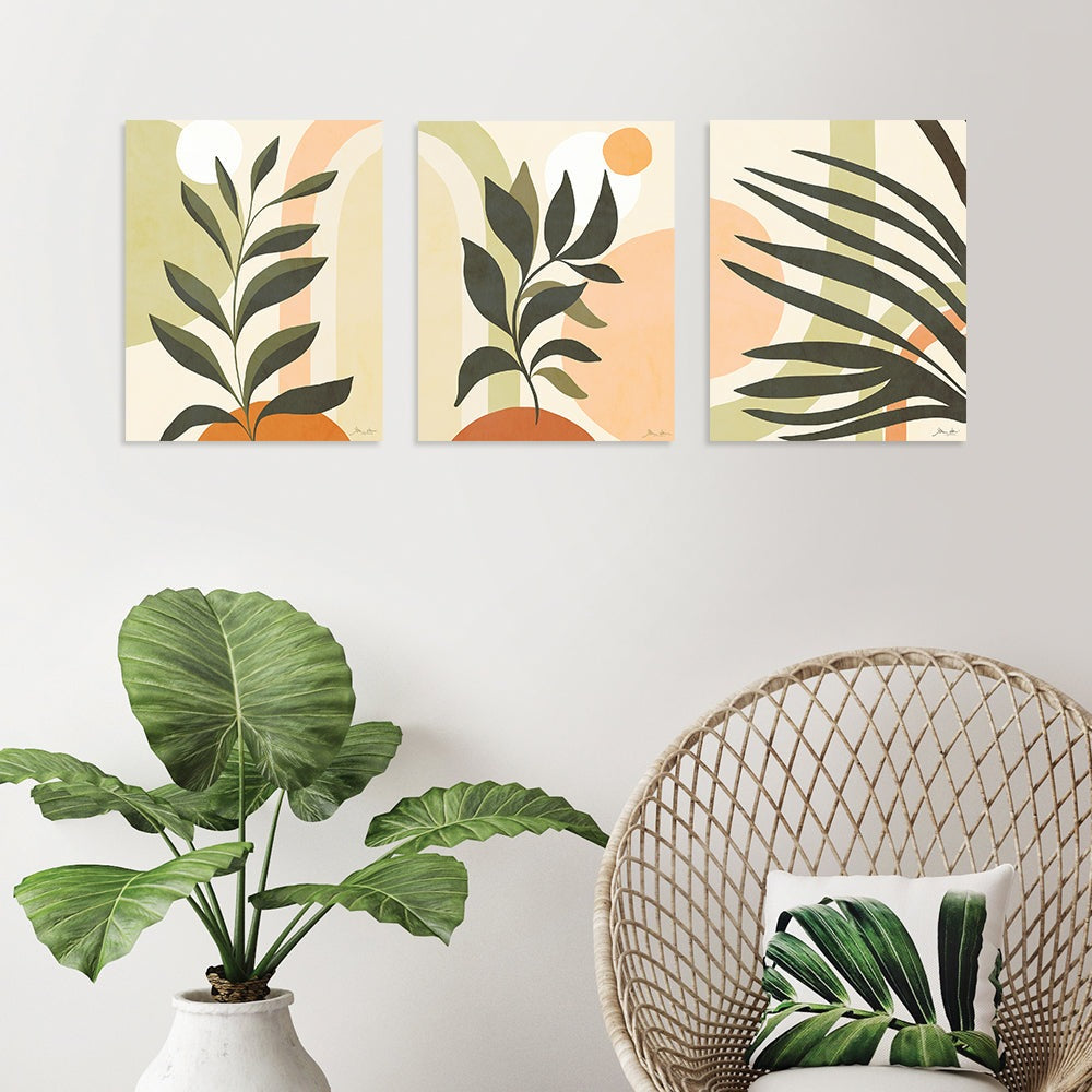 Product photograph of The Art Group Dominique Vari Earthy Tropical Foliage I Canvas 30x40cm from Olivia's.