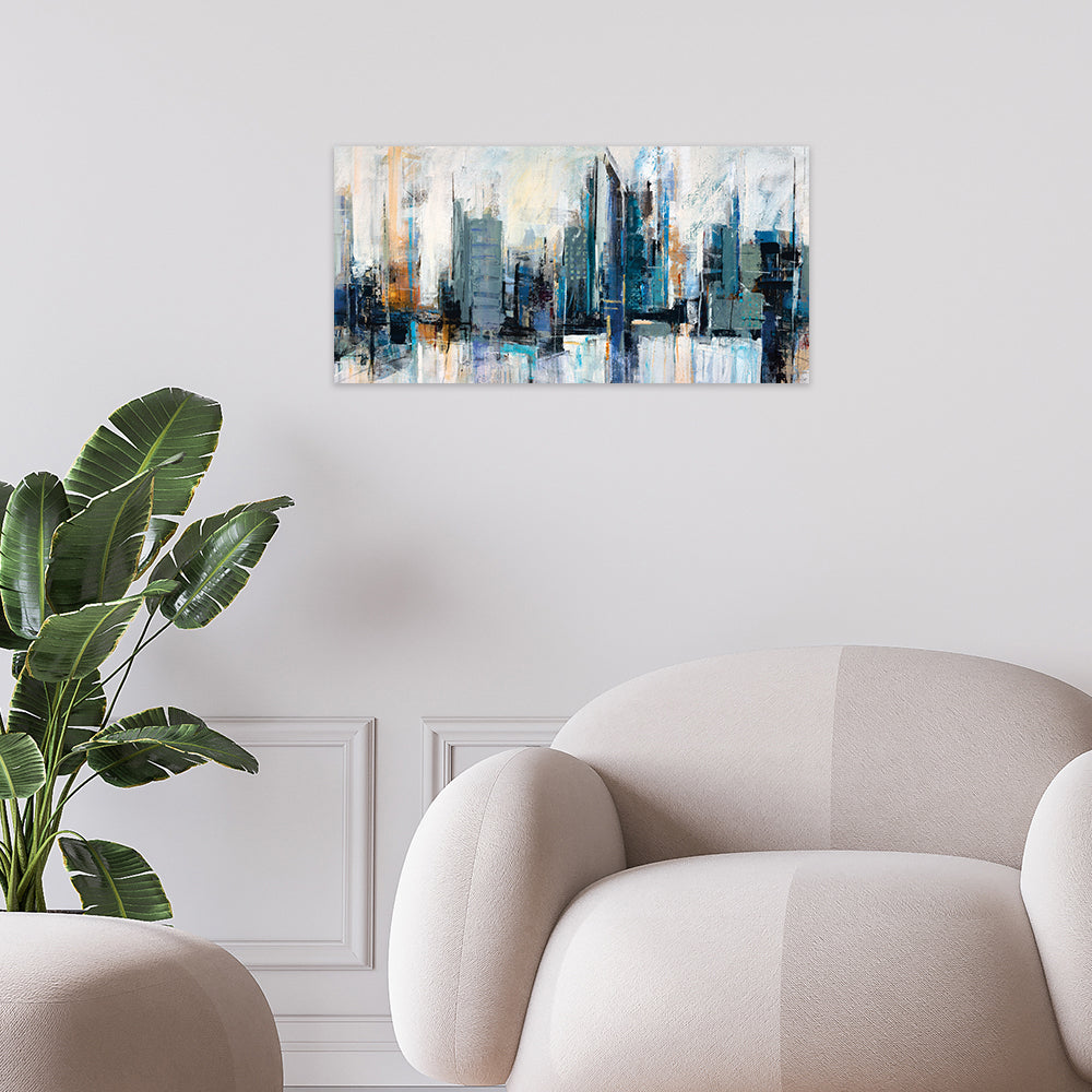 Product photograph of The Art Group Joanne Last City Skyline I Canvas Print Large from Olivia's.