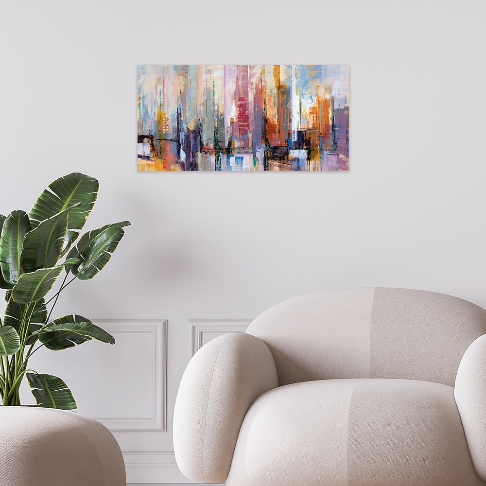 Product photograph of The Art Group Joanne Last City Skyline Ii Canvas Print Small from Olivia's.