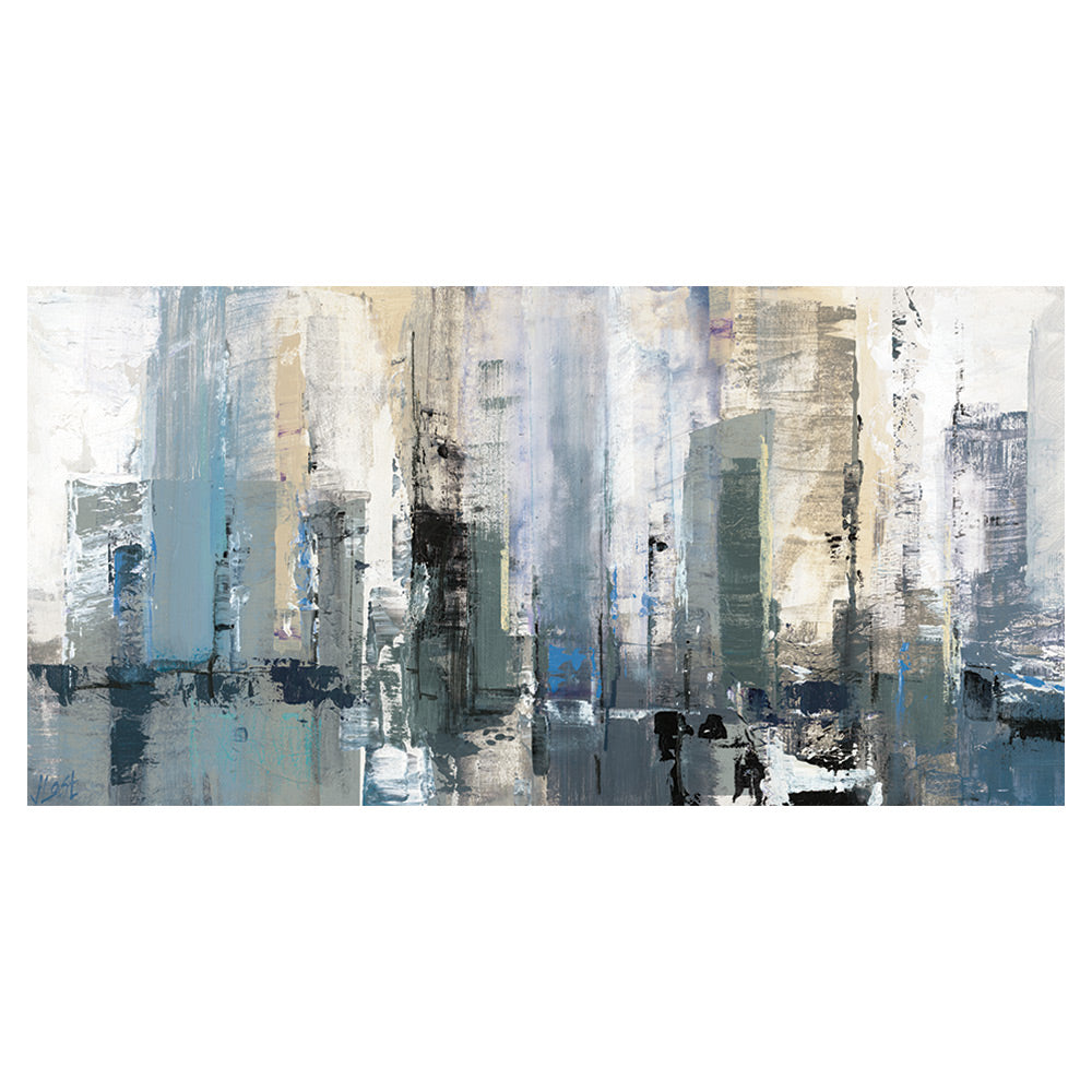 Product photograph of The Art Group Joanne Last Winter Metropolis Canvas Print- 50x100cm from Olivia's