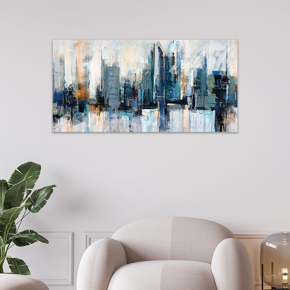 Product photograph of The Art Group Joanne Last City Skyline I Canvas Print Small from Olivia's.