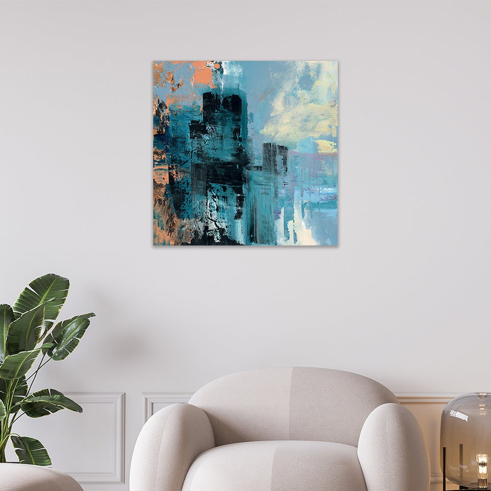 Product photograph of The Art Group Joanne Last Misty City Canvas Print Small from Olivia's.