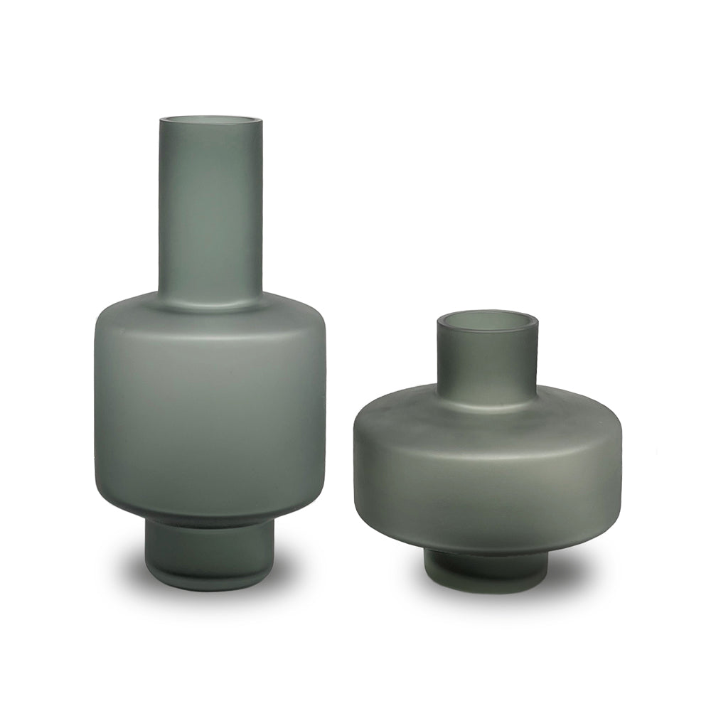 Product photograph of Liang Eimil Lyon Ii Grey Vases from Olivia's.