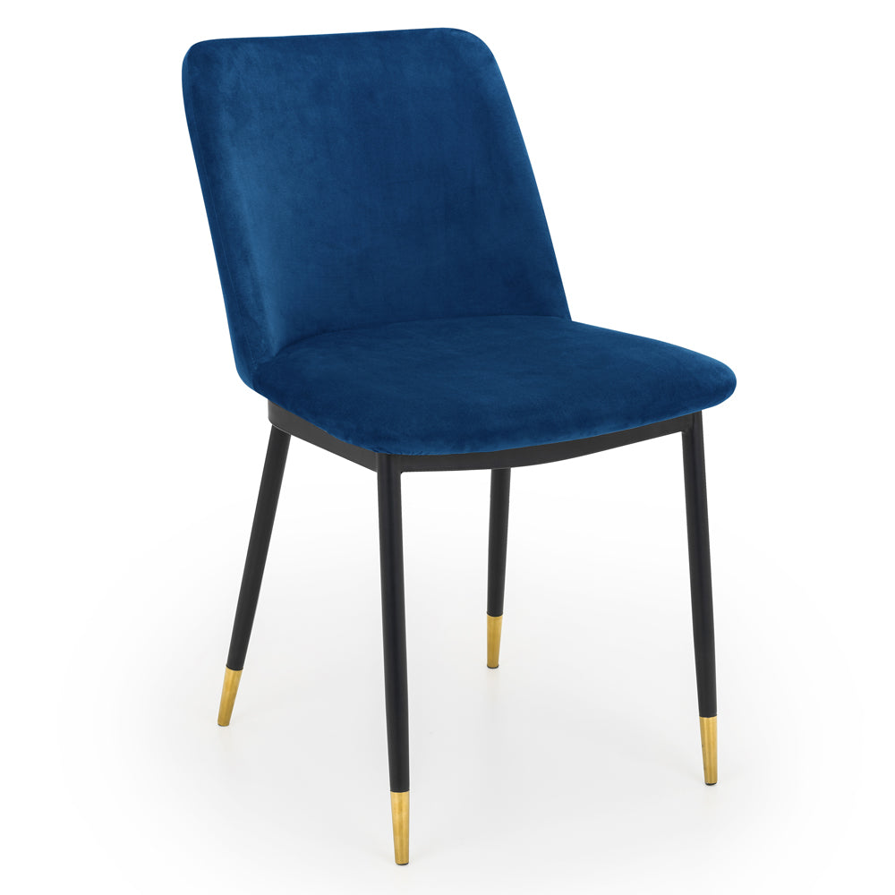 Product photograph of Olivia S Set Of 2 Dolly Dining Chairs In Blue from Olivia's.
