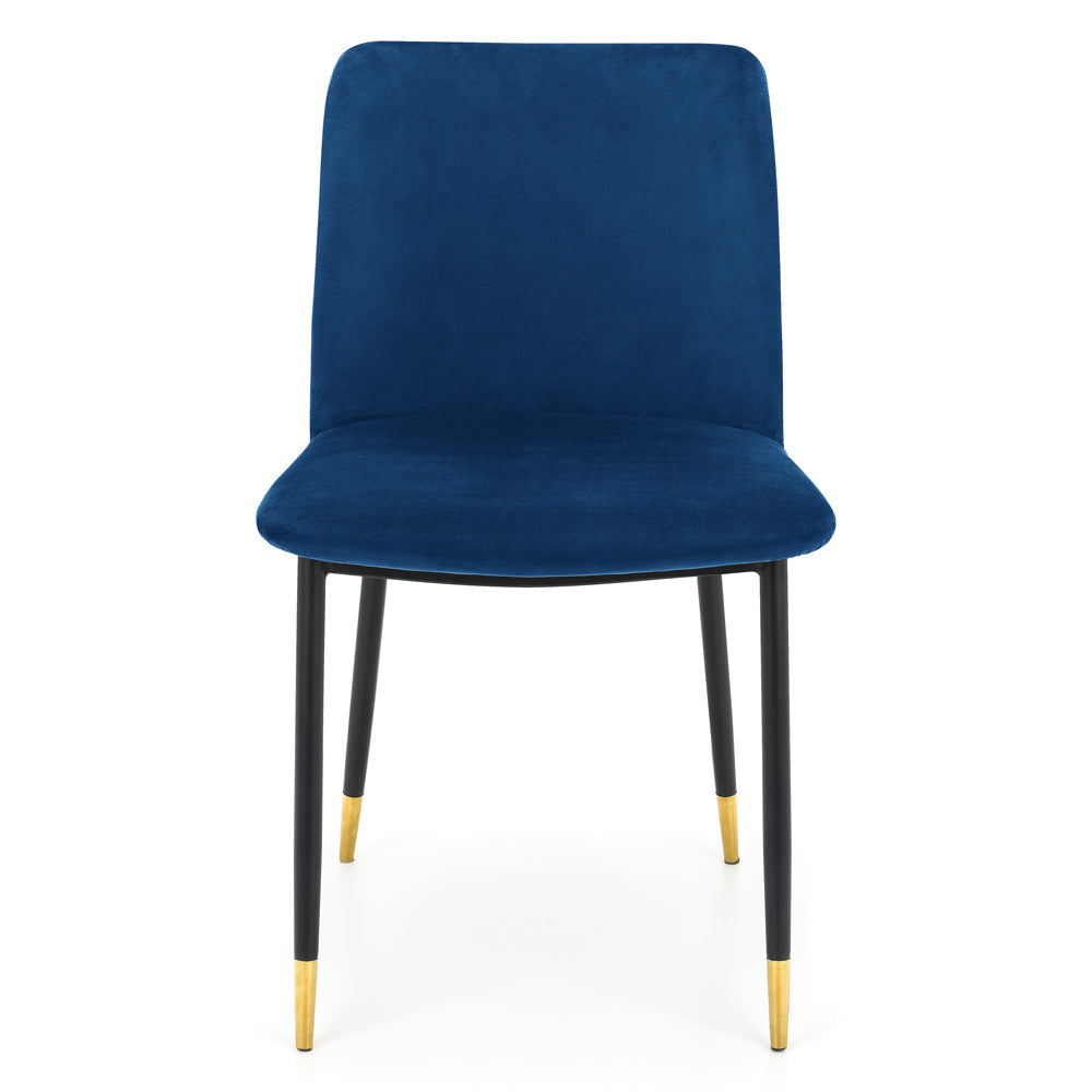 Product photograph of Olivia S Set Of 2 Dolly Dining Chairs In Blue from Olivia's.