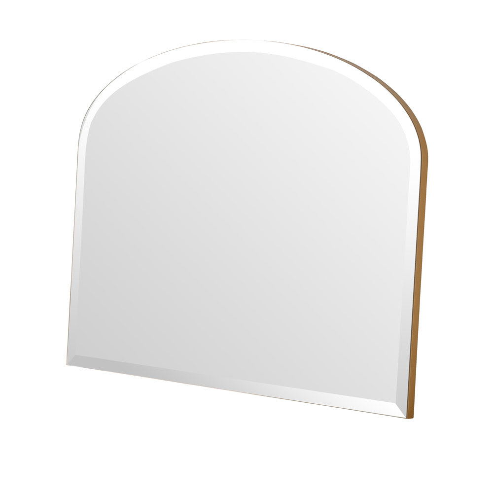 Product photograph of Olivia S Cora Bevelled Mantle Mirror In Gold - 91x69cm from Olivia's.