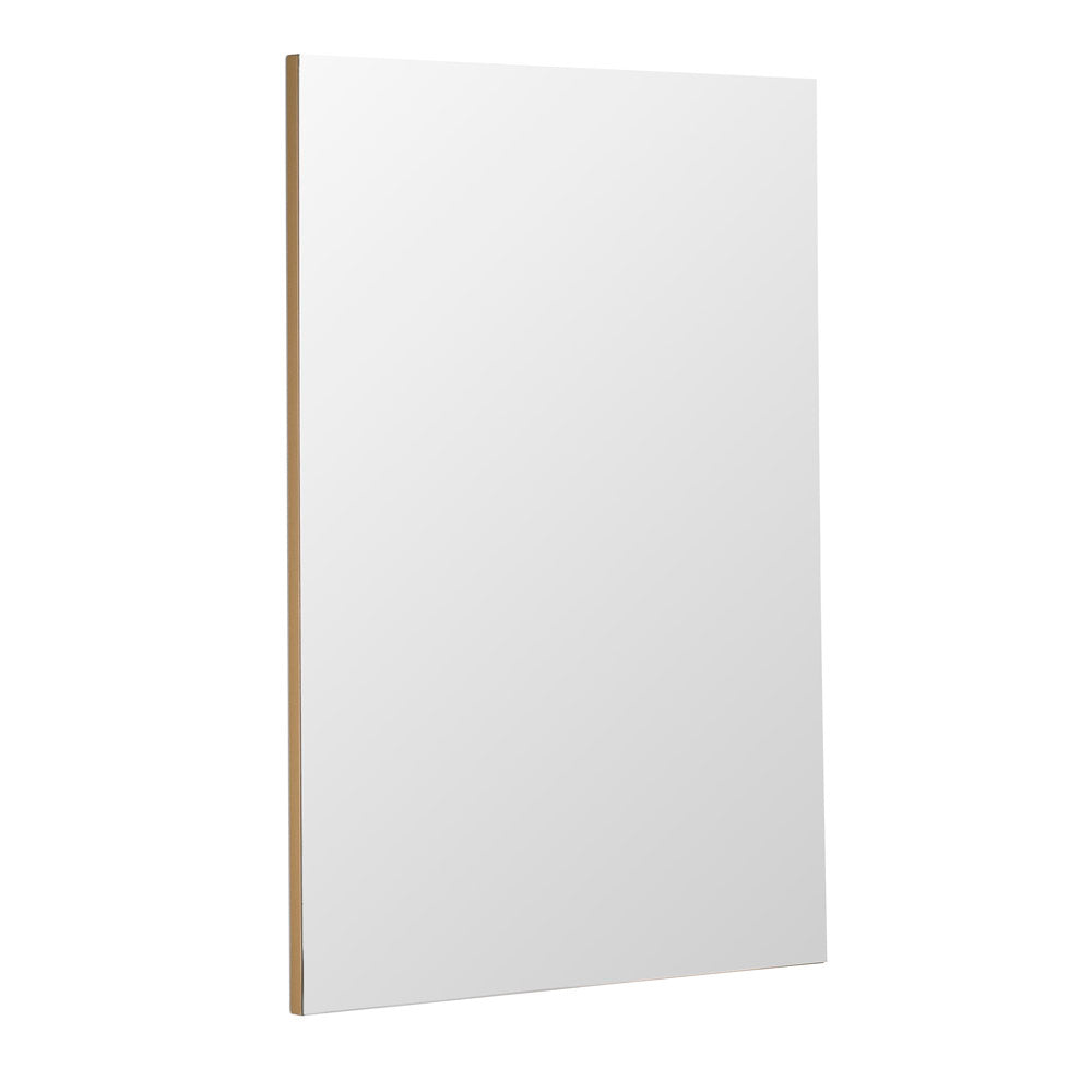 Product photograph of Olivia S Minimal Rectangular Mirror In Gold - 100x70cm from Olivia's.