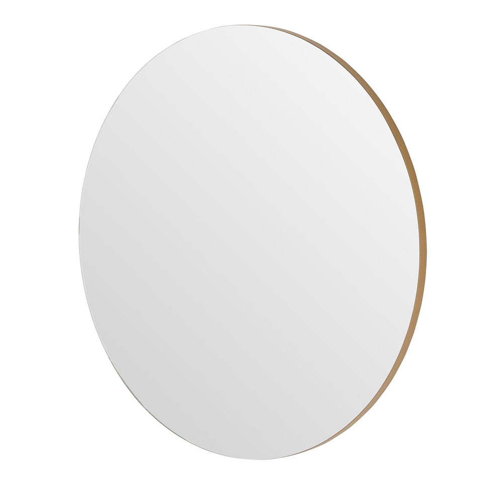 Product photograph of Olivia S Cora Round Wall Mirror In Gold - 50cm from Olivia's.