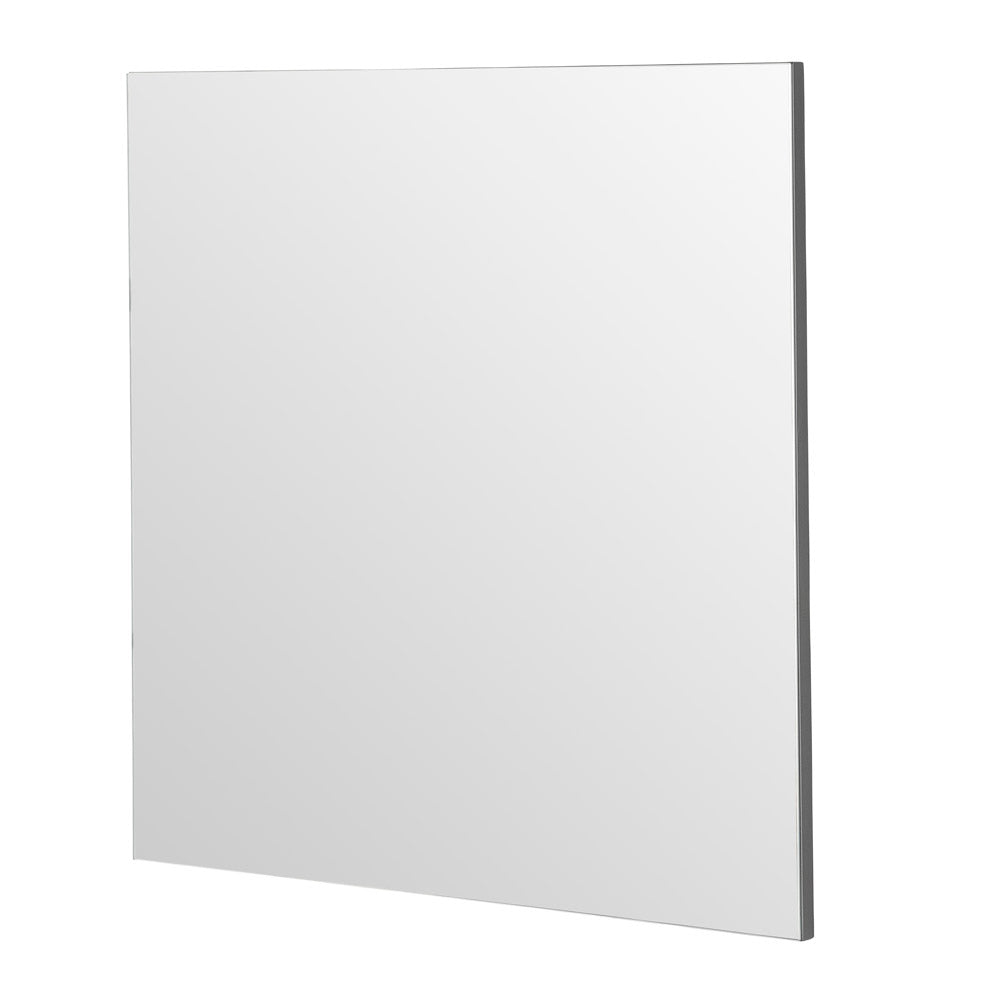 Product photograph of Olivia S Minimal Square Mirror In Black - 80x80cm from Olivia's