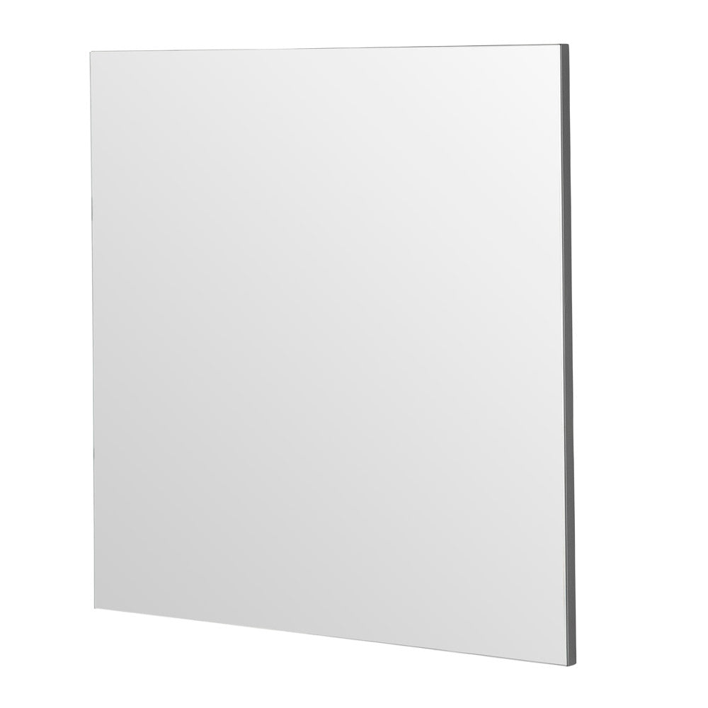 Olivias Minimal Square Mirror In Black 80x80cm