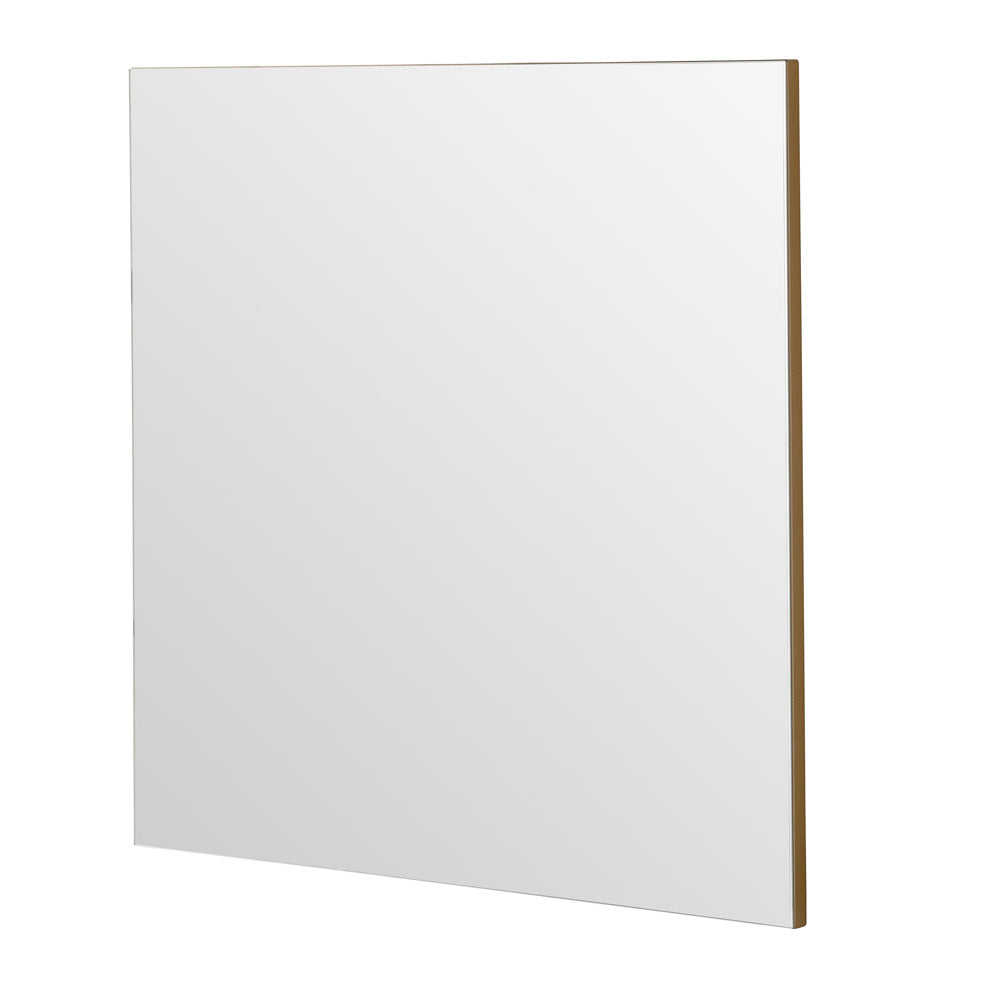 Product photograph of Olivia S Minimal Square Mirror In Gold - 80x80cm from Olivia's.