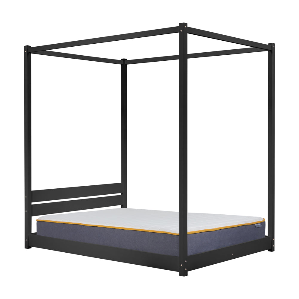 Product photograph of Olivia S Dante Four Poster Bed In Black Double from Olivia's