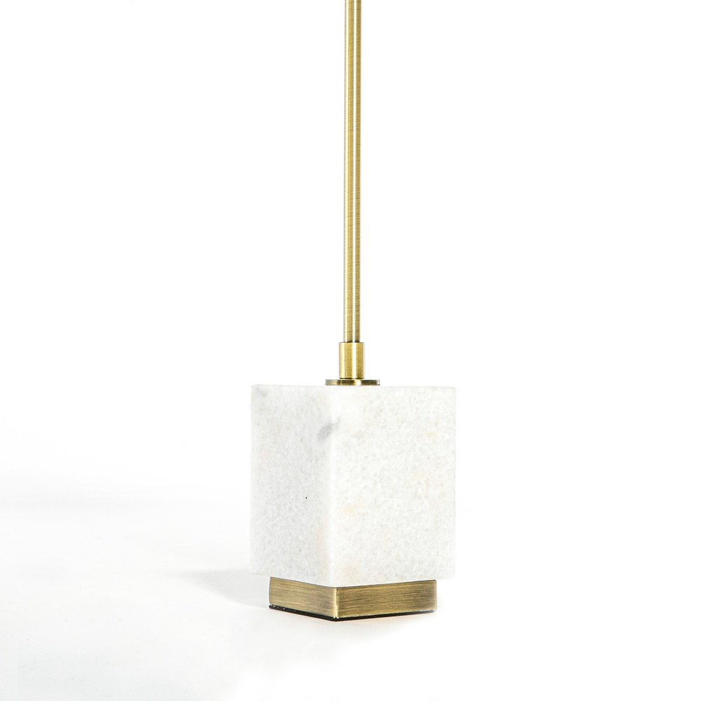Product photograph of Rv Astley Lindau Table Lamp White Marble And Antique Brass from Olivia's.