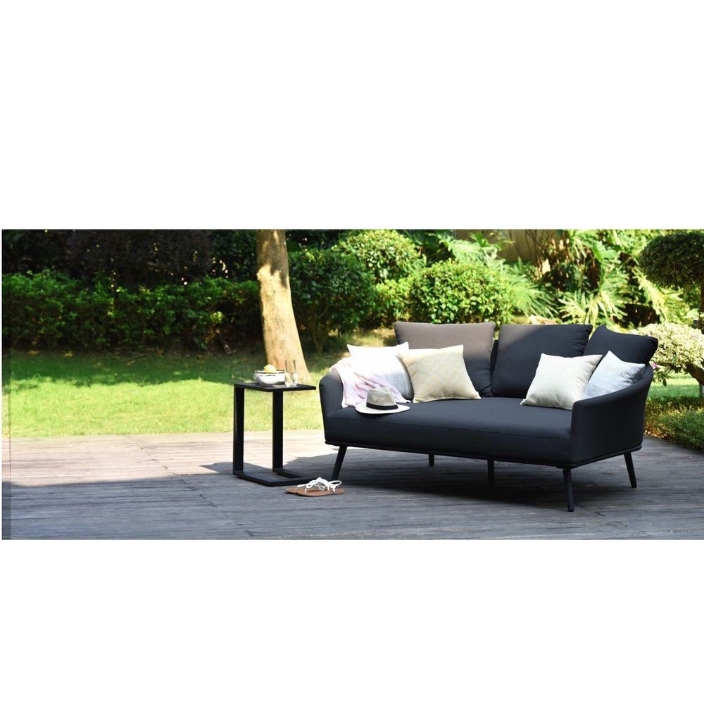 Product photograph of Maze Ark Outdoor Daybed In Charcoal from Olivia's.