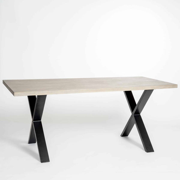 Product photograph of Olivia S Pershore Aged Oak Dining Table from Olivia's.