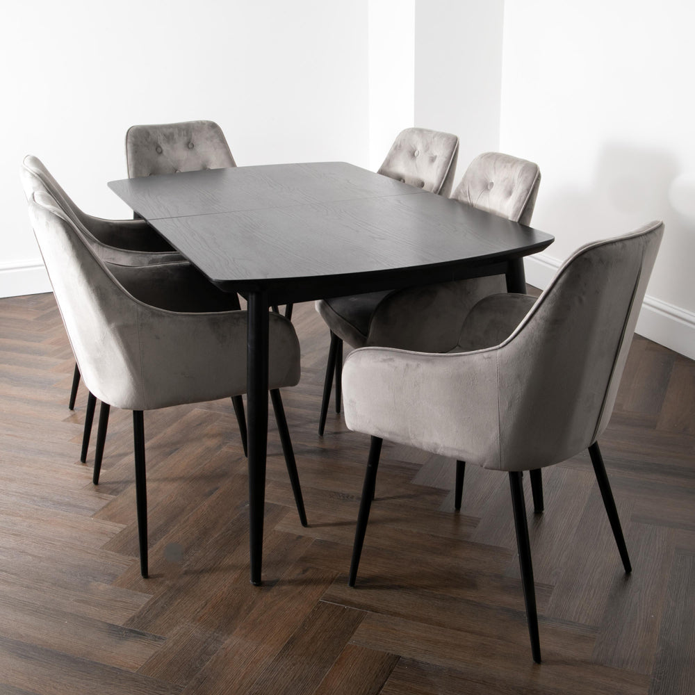 Product photograph of Native Home Oxford Dark Ash Dining Table from Olivia's.