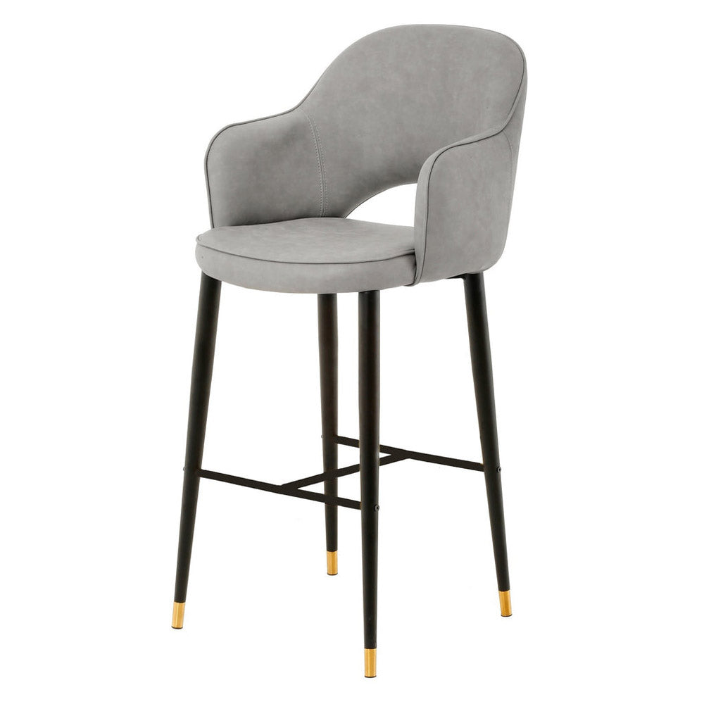 Product photograph of Mindy Brownes Hadley Highback Stool Grey from Olivia's.