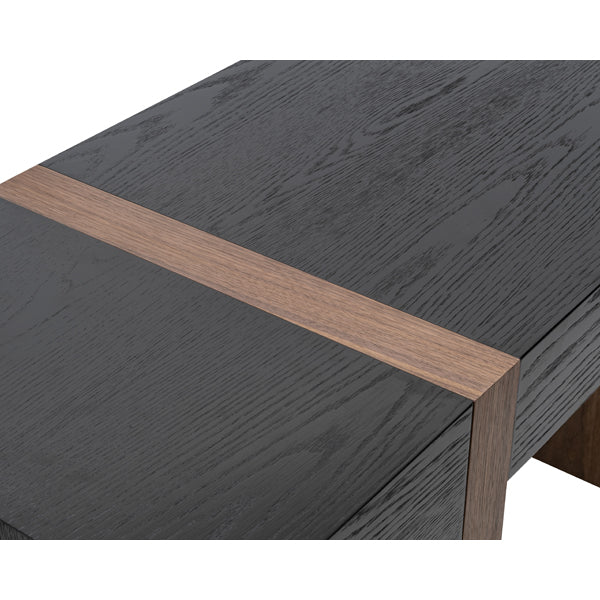 Product photograph of Liang Eimil Borgo Walnut Desk from Olivia's.