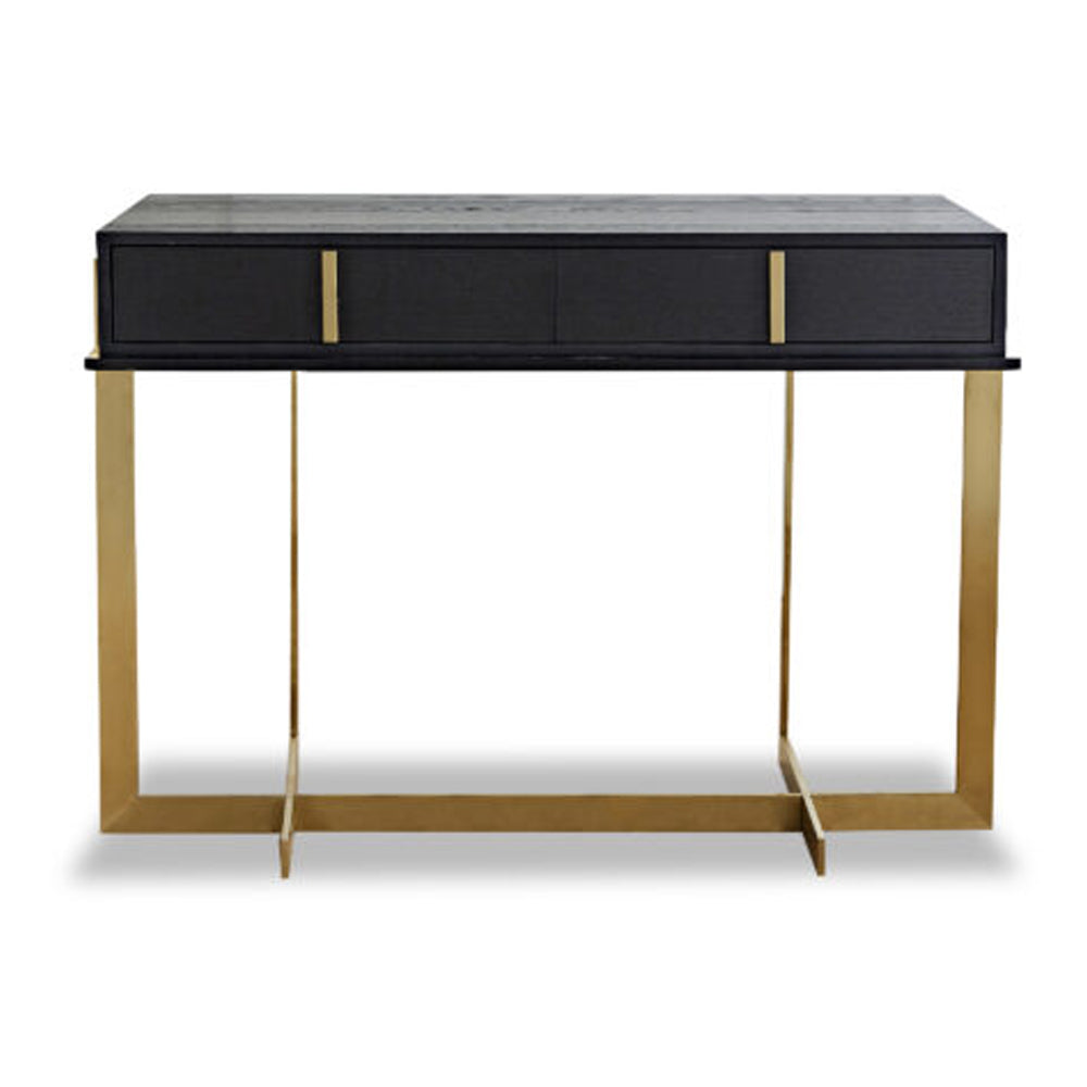 Product photograph of Liang Eimil Archivolto Dressing Table Brushed Brass Finished from Olivia's.