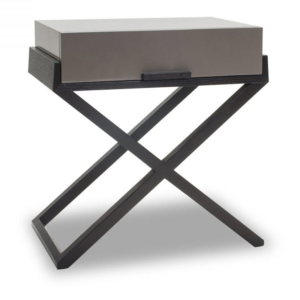 Product photograph of Liang Eimil Boston Bedside Table Taupe Grey from Olivia's