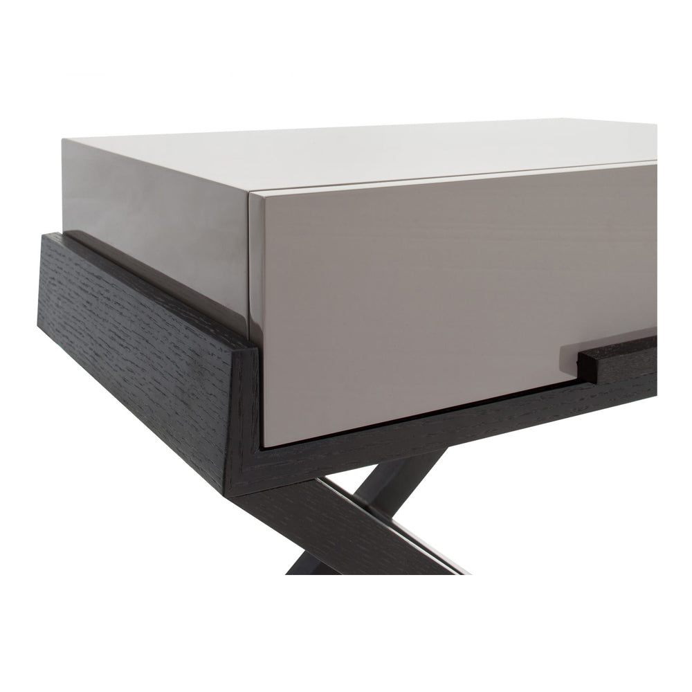 Product photograph of Liang Eimil Boston Bedside Table Taupe Grey from Olivia's.