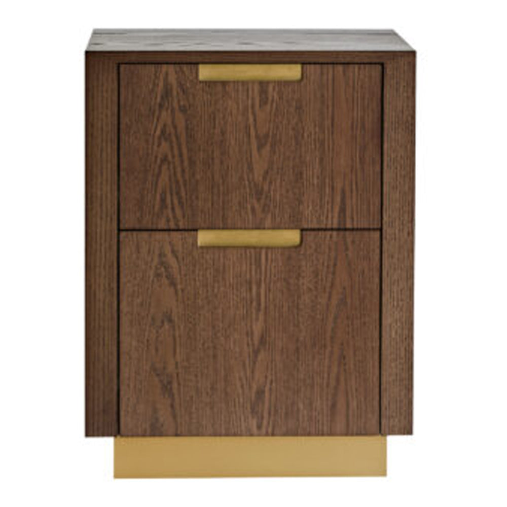 Product photograph of Liang Eimil Balkan Bedside Table Classic Brown Finished from Olivia's.