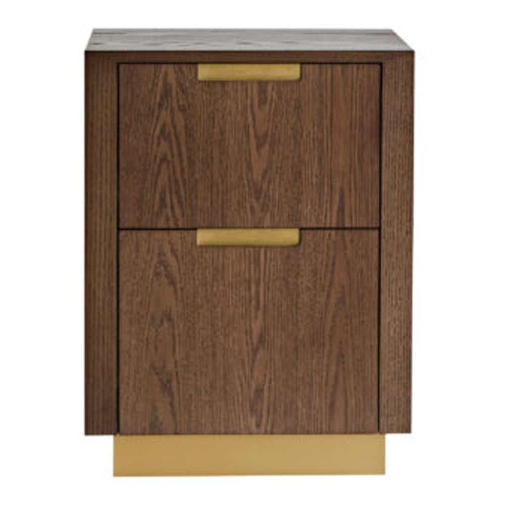 Product photograph of Liang Eimil Balkan Bedside Table Classic Brown Finished Outlet from Olivia's.