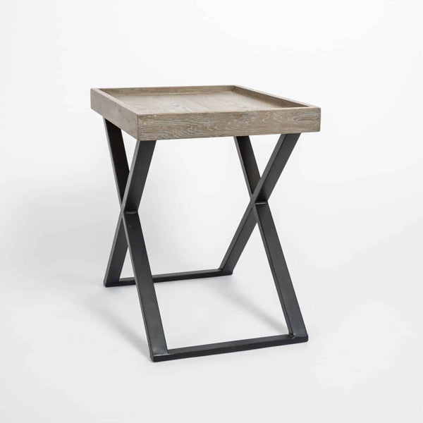 Product photograph of Olivia S Pershore Aged Oak Side Table from Olivia's.