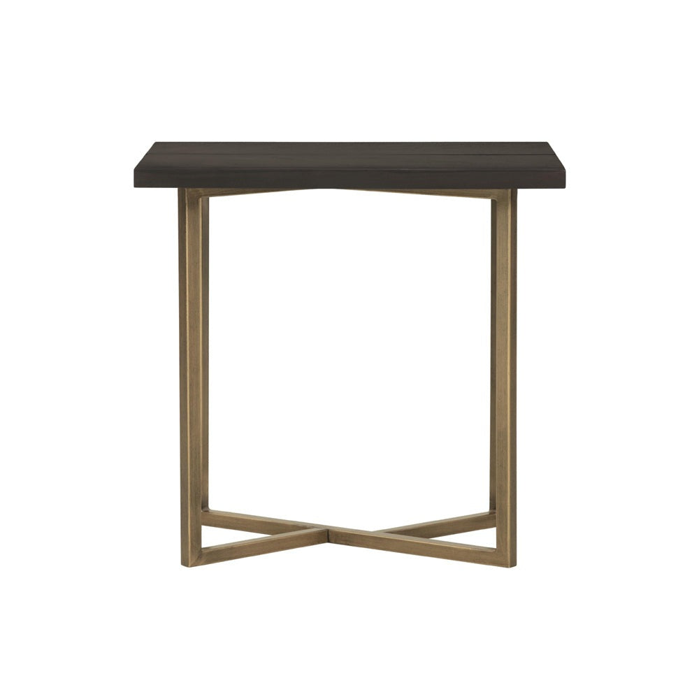 Product photograph of Olivia S Overbury Chocolate Brown Side Table from Olivia's