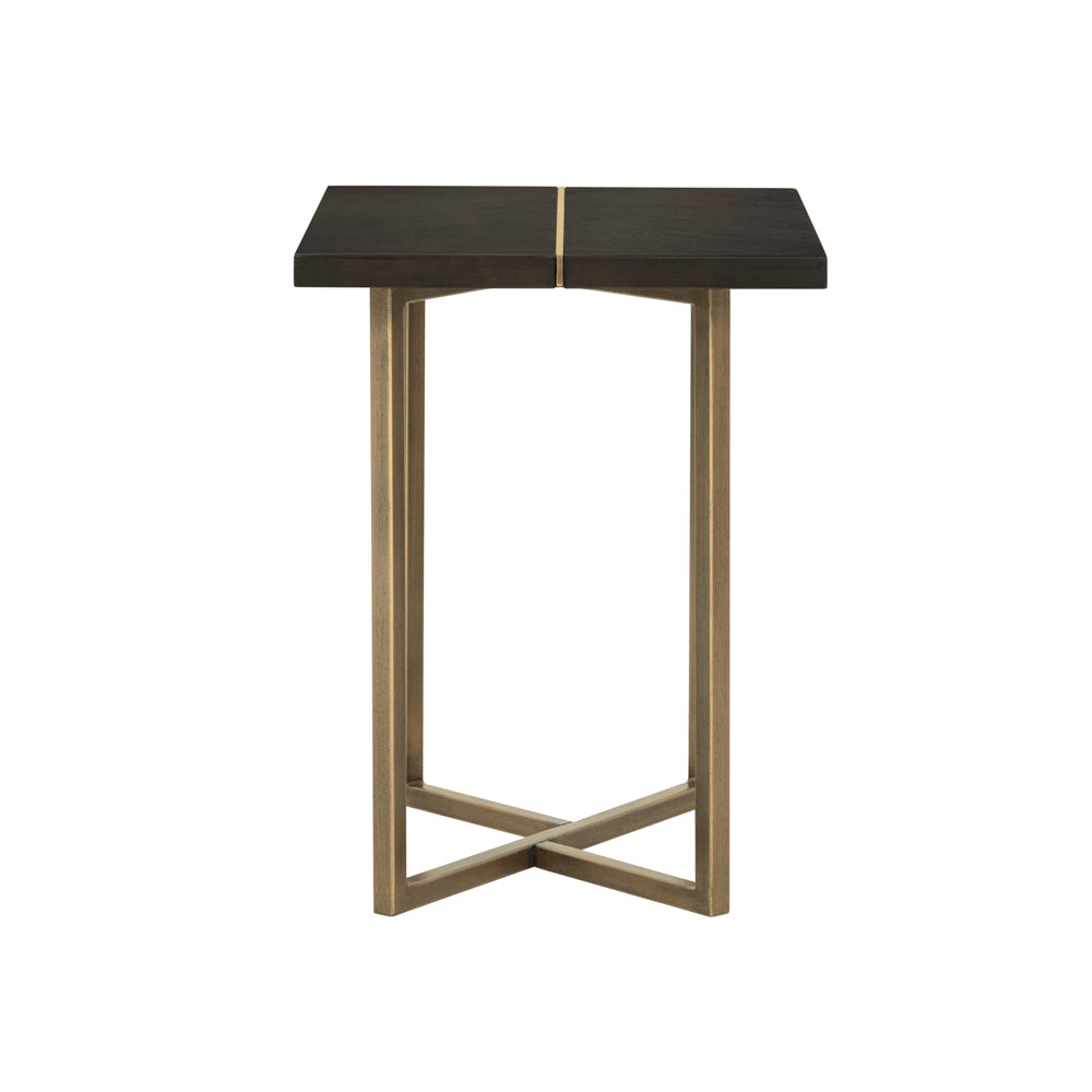 Product photograph of Olivia S Overbury Chocolate Brown Side Table from Olivia's.