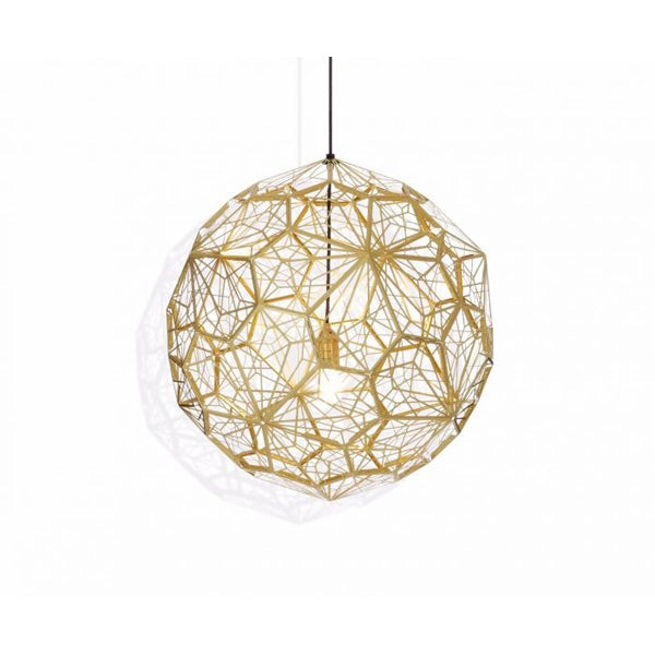 Product photograph of Tom Dixon Etch Web Pendant Brass Brass from Olivia's