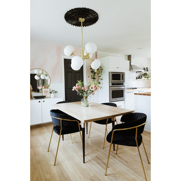 Product photograph of Hudson Valley Lighting Estee Steel 6 Light Chandelier from Olivia's