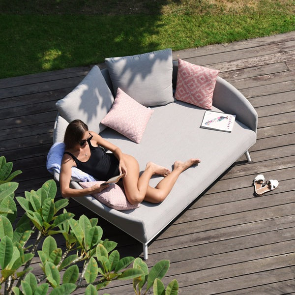 Product photograph of Maze Ark Lead Chine Outdoor Daybed from Olivia's.