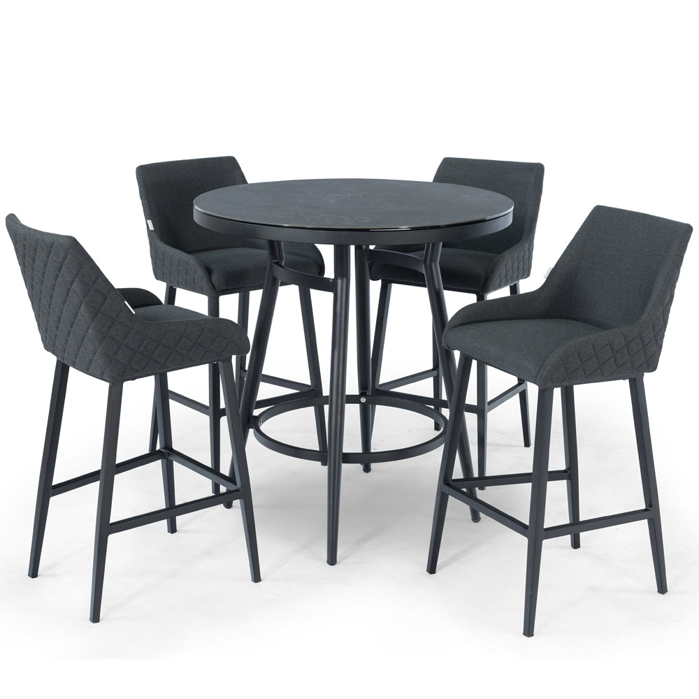Product photograph of Maze Regal 4 Seat Bar Set Charcoal from Olivia's