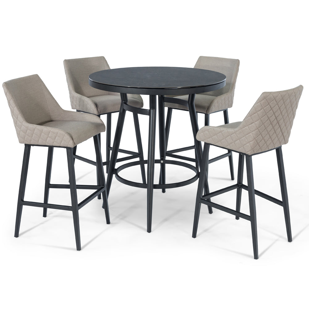 Product photograph of Maze Regal 4 Seat Bar Set Taupe from Olivia's