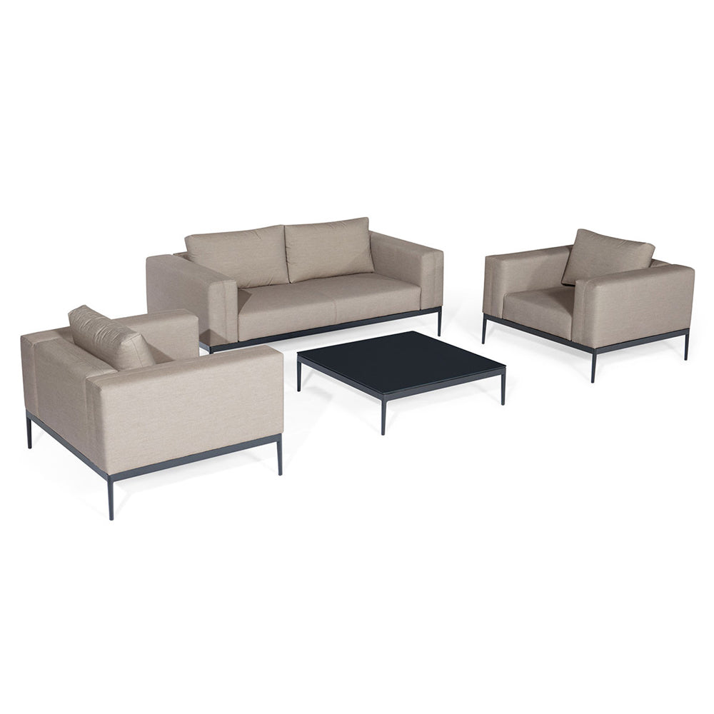 Product photograph of Maze Eve 2 Seat Sofa Set Taupe from Olivia's