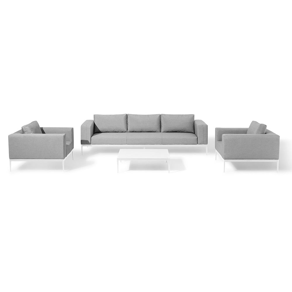 Product photograph of Maze Eve 3 Seat Sofa Set Lead Chine from Olivia's