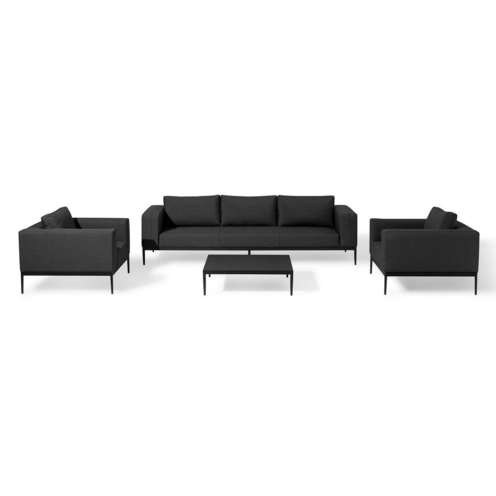 Product photograph of Maze Eve 3 Seat Sofa Set Charcoal from Olivia's