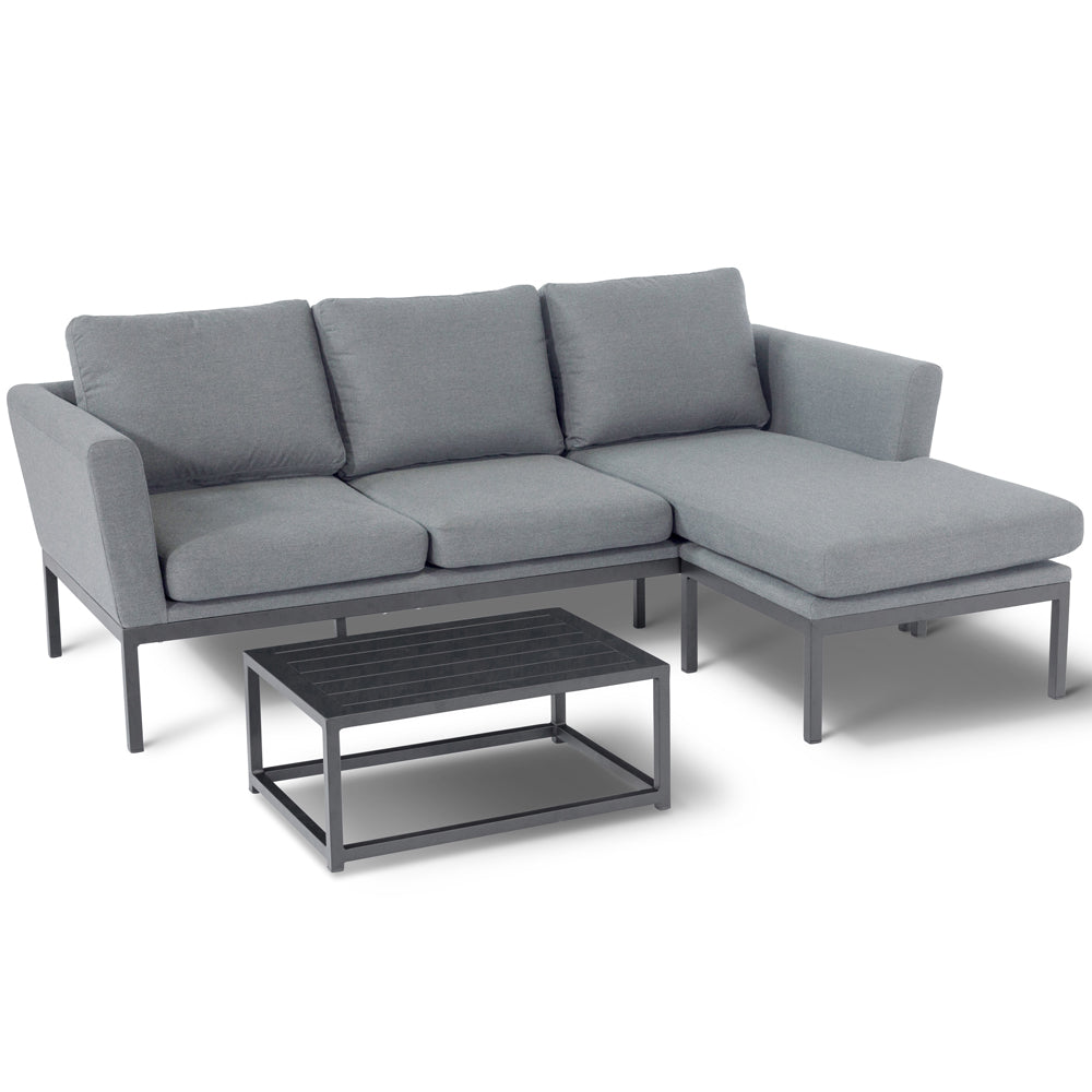 Product photograph of Maze Pulse Chaise Sofa Set Flanelle from Olivia's